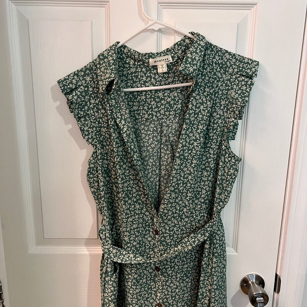 Sage long dress